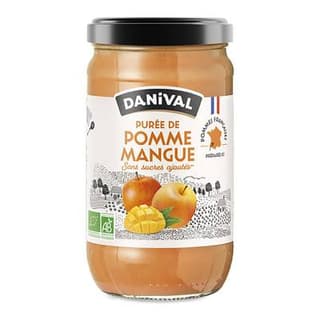Danival Purée de pomme mangue bio sans sucre ajouté, 700g