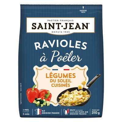 Saint Jean Ravioles à poêler & légumes du soleil cuisinés, 310g