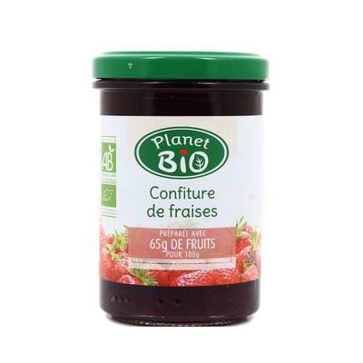 Planet Bio Confiture de fraises bio, 260g