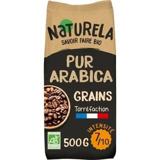 Naturela Café en Grains Pur Arabica Bio, 500g