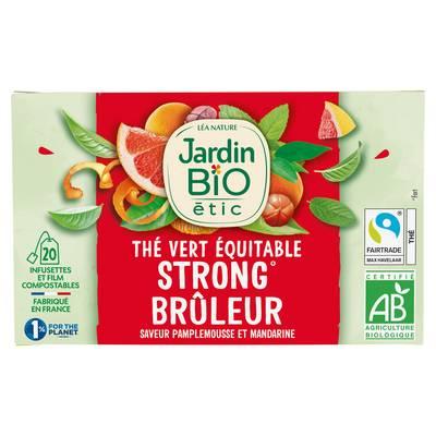 Jardin Bio Etic - Thé Vert Strong Brûleur Saveur Pamplemousse Mandarine Bio - 20 sachets