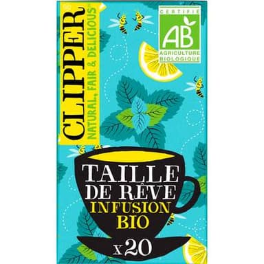 Clipper Infusion Maté Menthe et citron Bio- Taille de Rêve, 20  sachets