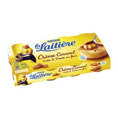 La laitière Crème aux oeufs Caramel, 8x100g