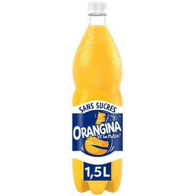 Orangina Boisson à l'orange sans sucre, 1,5L
