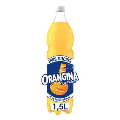 Orangina Boisson à l'orange sans sucre, 1,5L