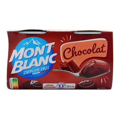 Mont Blanc Crème dessert chocolat extra fin, 4x125g