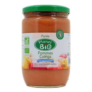 Planet Bio Purée pomme coing bio, 630g