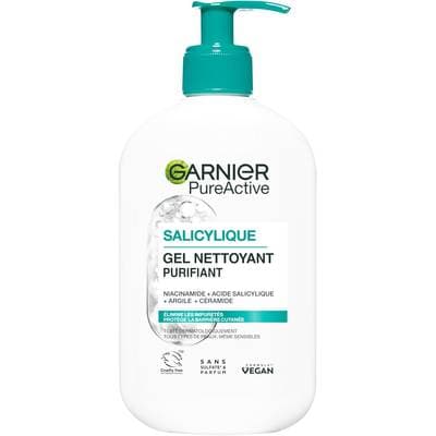 Garnier Gel nettoyant moussant purifiant Pure active