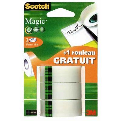 4046719376520 - Scotch - 3 Recharges rubans adhésif magic invisible 15 m x 19 mm