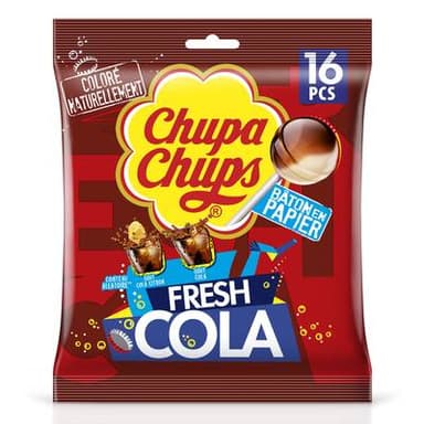 Chupa Chups Sucette Fresh Cola, 192g