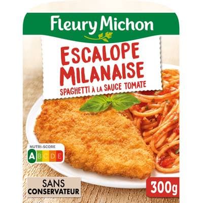 Fleury Michon Escalope Milanaise et ses Spaghettis, 300g
