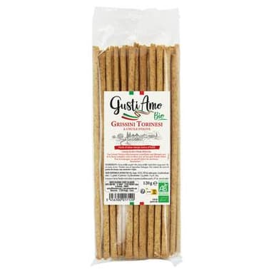 Gusti Amo Gressins Torinesi à l'huile d'Olive bio, 120g