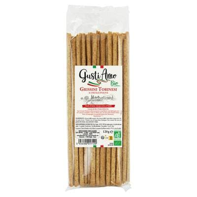 Gusti Amo Gressins Torinesi à l'huile d'Olive bio, 120g