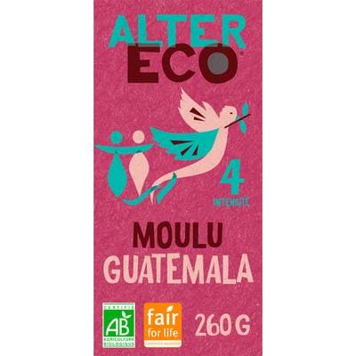Alter Eco - Commerce Equitable Café moulu Arabica Bio du Guatemala, 260g