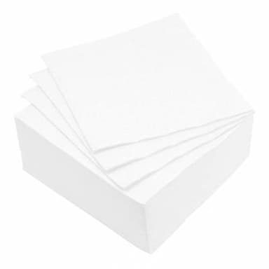 Homea Serviette 2 plis 38*38cm blanc, 40 serviettes