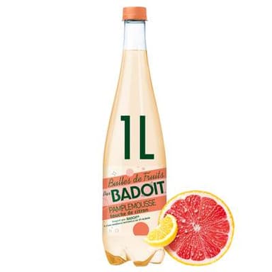 Badoit Bulles de fruits pamplemousse, 1L