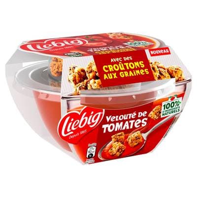 Liebig Soupe Velouté de Tomates et Toppings, 32 cl