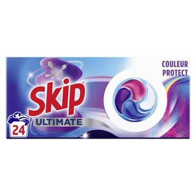 Skip Lessive Capsules Couleur Protect Ultimate, 24 capsules