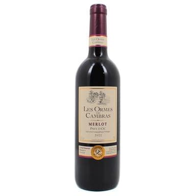 Vin de pays d'Oc rouge IGP Les Ormes De Cambras Merlot, 75cl