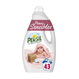 Persil Lessive Liquide Peaux Sensibles au savon de Marseille, 1,806L