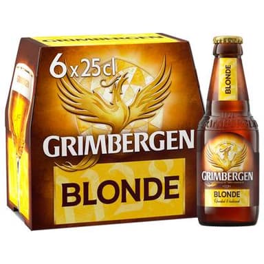 Grimbergen Bière blonde d'Abbaye 6.7°, 6x25cl