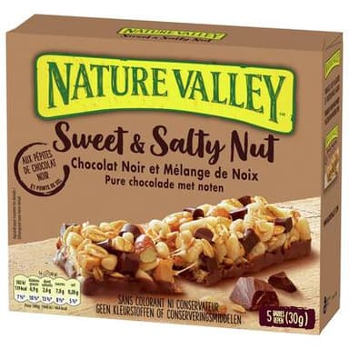 Nature Valley Chocolat Noir et Noix, 5 barres