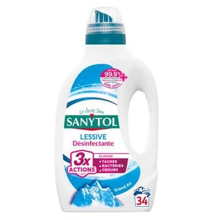 Sanytol Lessive liquide Désinfectante Grand Air, 1,7L