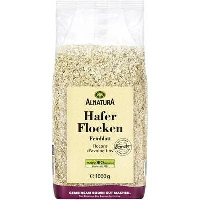 Alnatura Fins flocons d'avoine bio, 1Kg