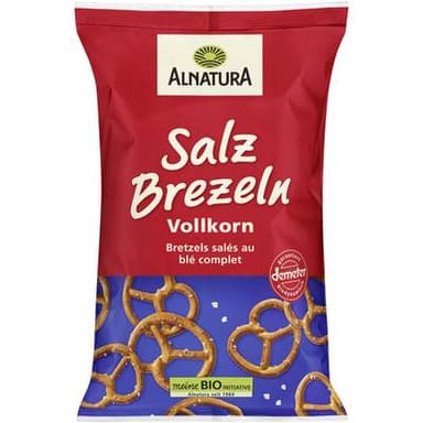 Alnatura Bretzels bio salés au blé complet, 125g