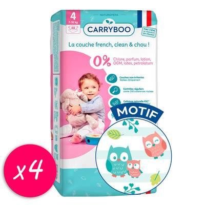 Carryboo Nature - Couches naturelles et chou, T4 (7-18kg)