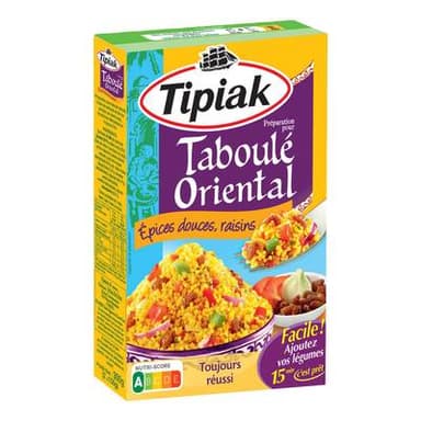 Tipiak Taboulé Oriental aux épices douces et raisins, 300g