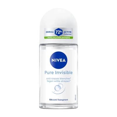 Nivea Déodorant pure invisible bille 72h, 50ml