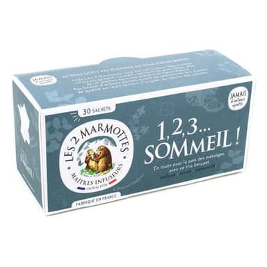 Les 2 Marmottes Infusion 1,2,3 Sommeil !, 30 sachets