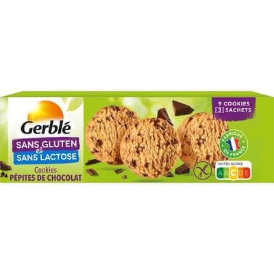 Gerblé Sans Gluten Sans Lactose 9 Cookies pépites de chocolat sans gluten et sans lactose, 150g