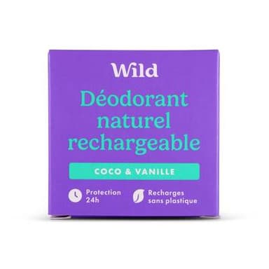 Wild Déodorant Naturel Recharge Coco et Vanille, 40g