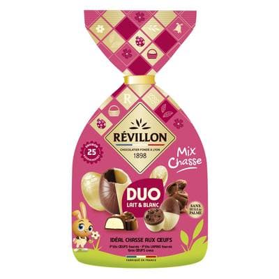 Revillon Assortiment Mix Chasse Duo Chocolat au Lait et Blanc, 280g