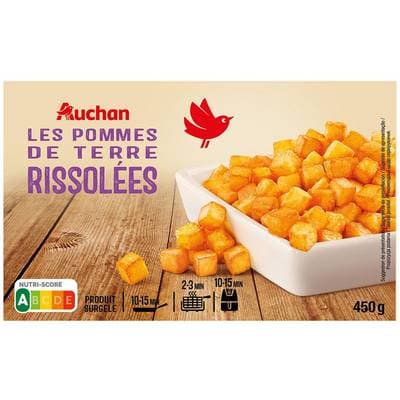 Auchan Pommes rissolées, 450g