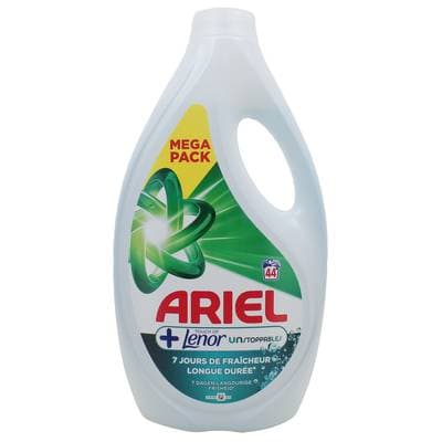Ariel Lessive liquide touch of Lenor Unstoppables, 1,980L