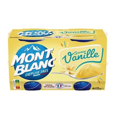 Mont Blanc Mini vanille, 4x125g
