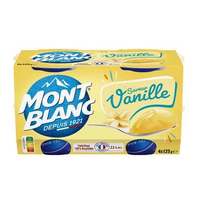 Mont Blanc Mini vanille, 4x125g