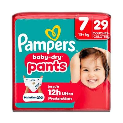 Pampers Babydry Pants Couches culottes Taille 7 - 15 kg +, 29 couches-culottes