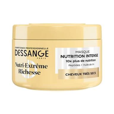 Dessange Masque Cheveux Anti-Dessèchement Nourrissant Céramide et Huile de Camélia, 280ml