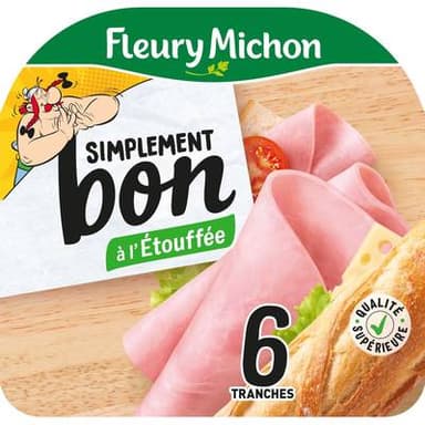 Fleury Michon Jambon Blanc Sans Couenne, 6 tranches - 240g