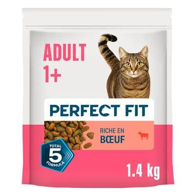 Perfect Fit Croquettes Boeuf pour chat adulte stérilisé, 1,4kg