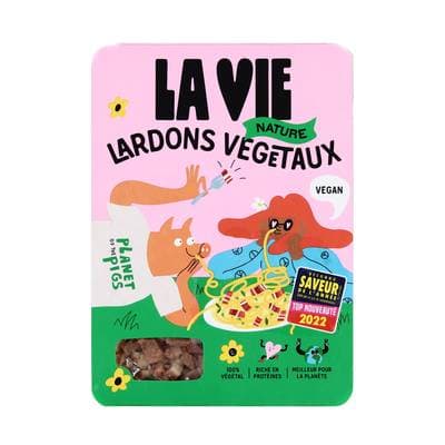 La Vie Lardons Végé Nature, 2x75g