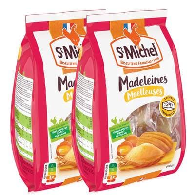 St Michel Madeleine Moelleuse, Lot de 2x600g