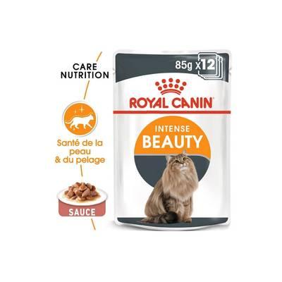 9003579308721 - Royal Canin - Sachets en Sauce Intense Beauty Special Pelage pour Chat Adulte