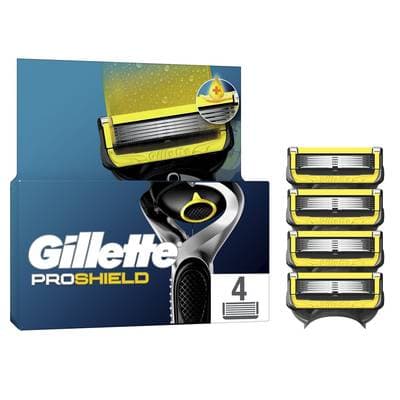 Gillette Lames de rasoir Pour Homme Proshield, 4 lames