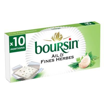 Boursin - Fromage à tartiner Ail et fines herbes, 160g
