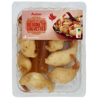 Auchan Beignets de Crevettes Sauce Aigre Douce, 8 pièces - 160g